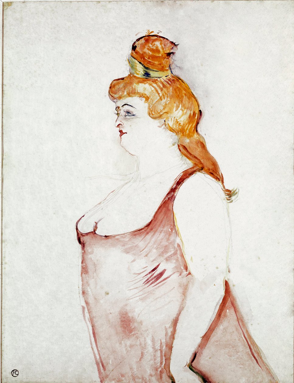“Güzel Helene” de Cocyte. Çizim Henri de Toulouse-Lautrec (Toulouse Lautrec) by Henri de Toulouse Lautrec