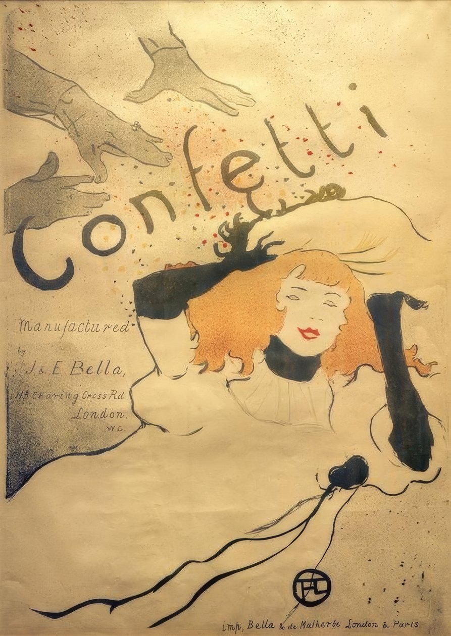 Konfeti by Henri de Toulouse Lautrec