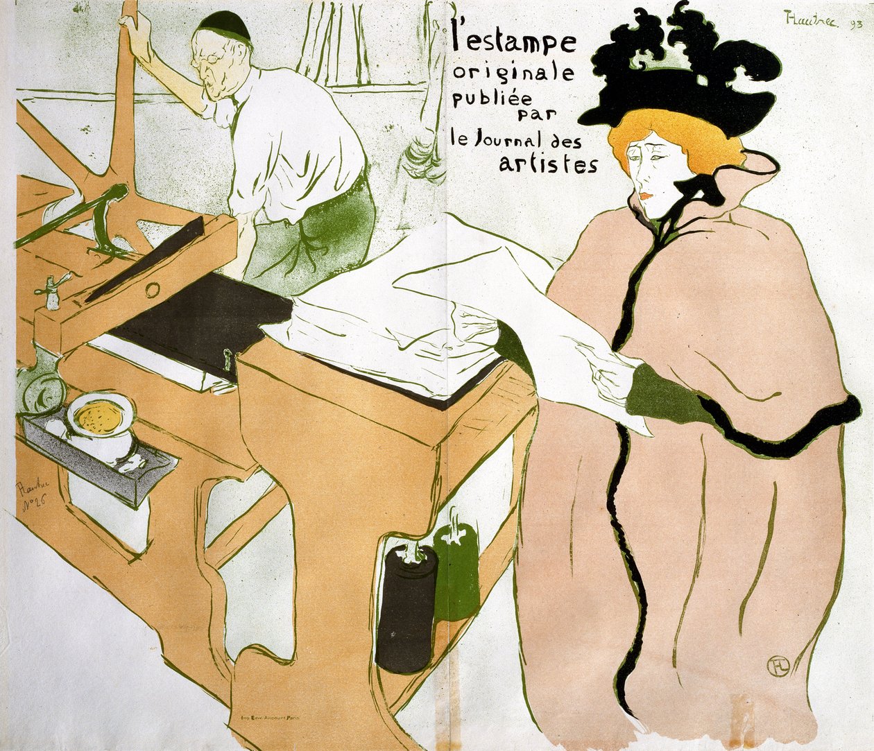 Kapak "Orijinal Baskı" by Henri de Toulouse Lautrec