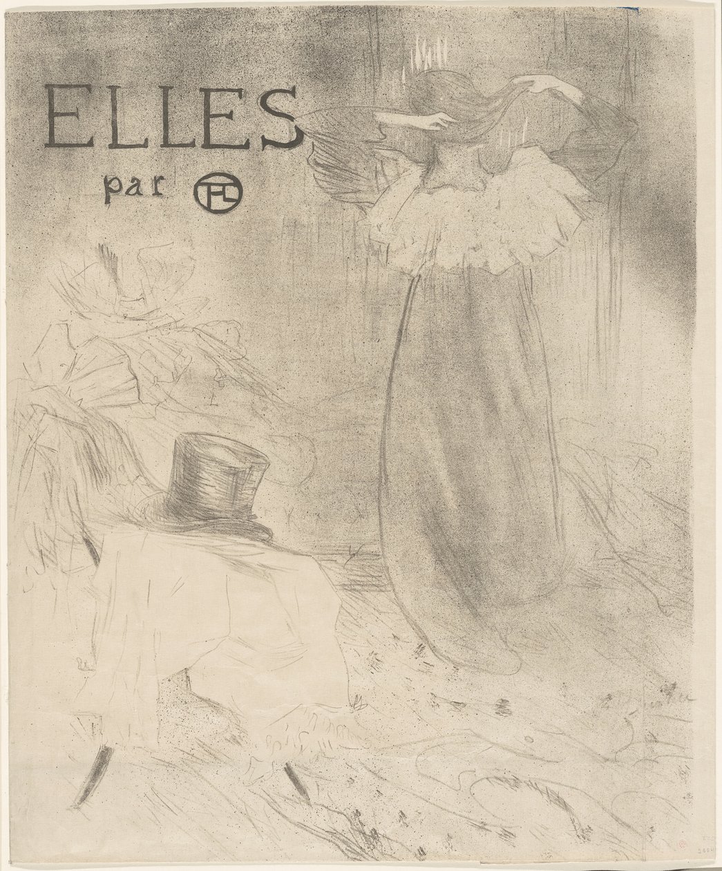 Elles için kapak by Henri de Toulouse Lautrec