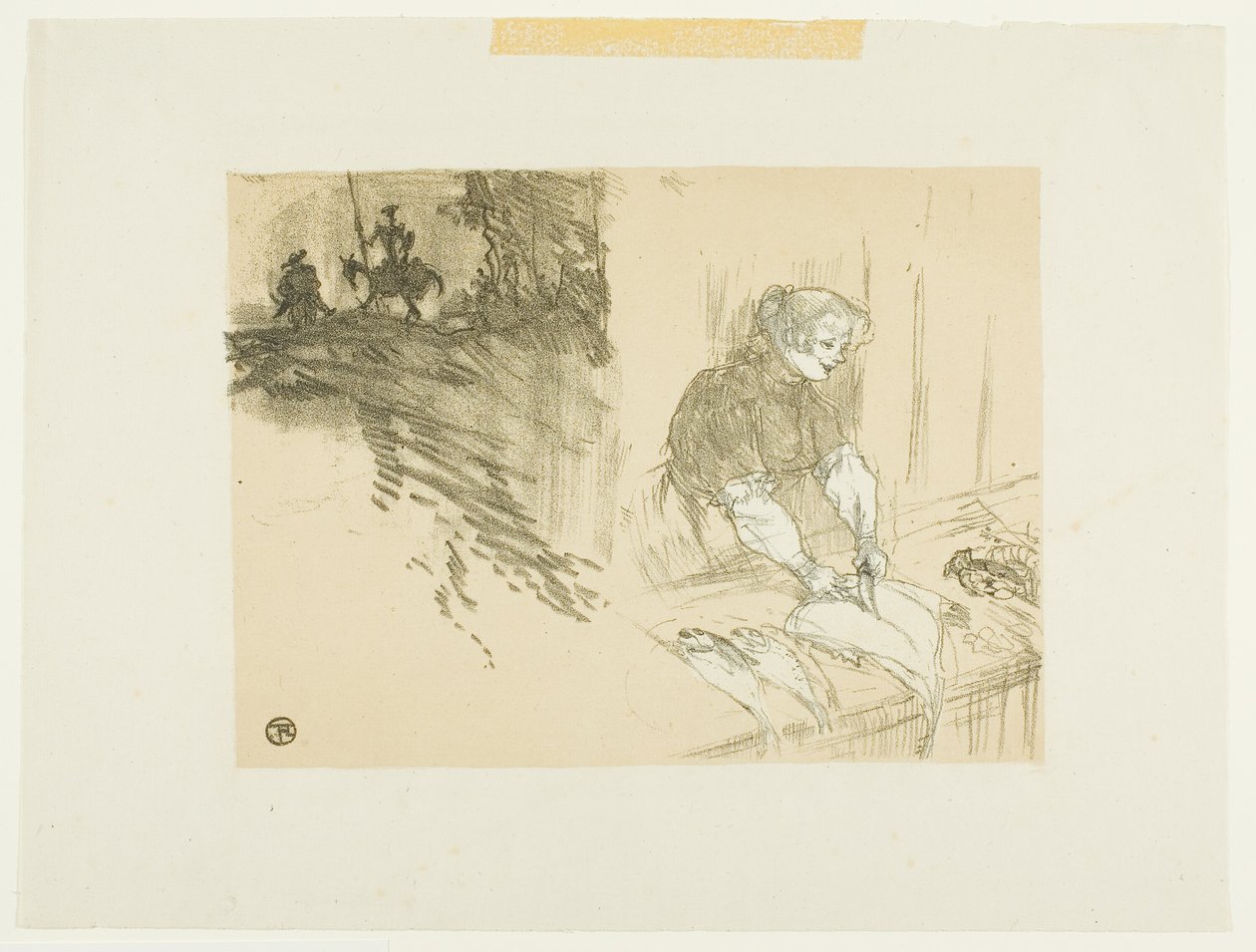 Les Courtes Joys için kapak by Henri de Toulouse Lautrec