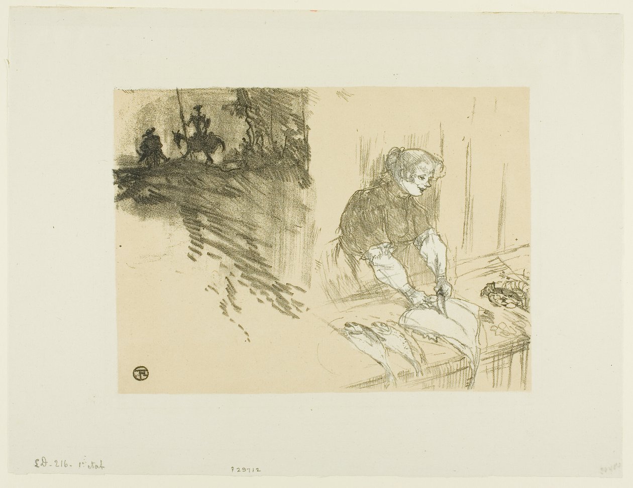 Les Courtes Joys için kapak by Henri de Toulouse Lautrec