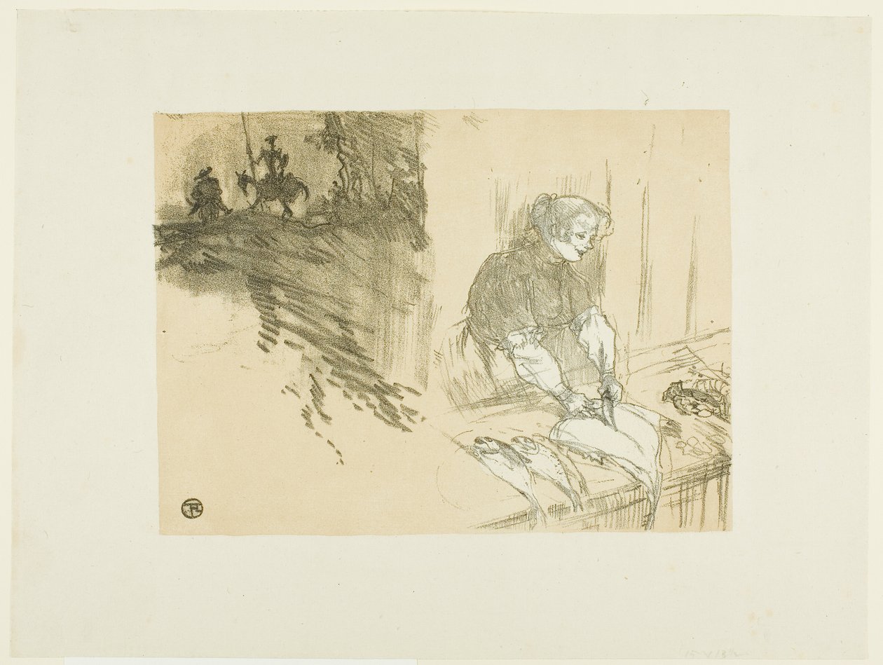 Les Courtes Joys için kapak by Henri de Toulouse Lautrec