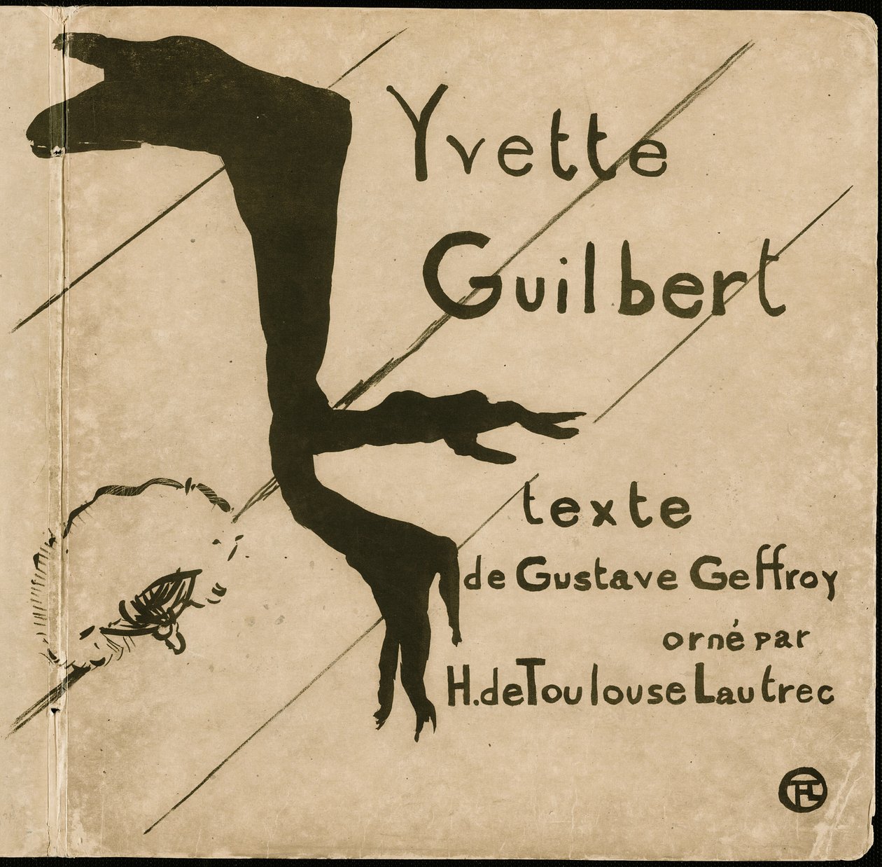 Yvette Guilbert için kapak by Henri de Toulouse Lautrec