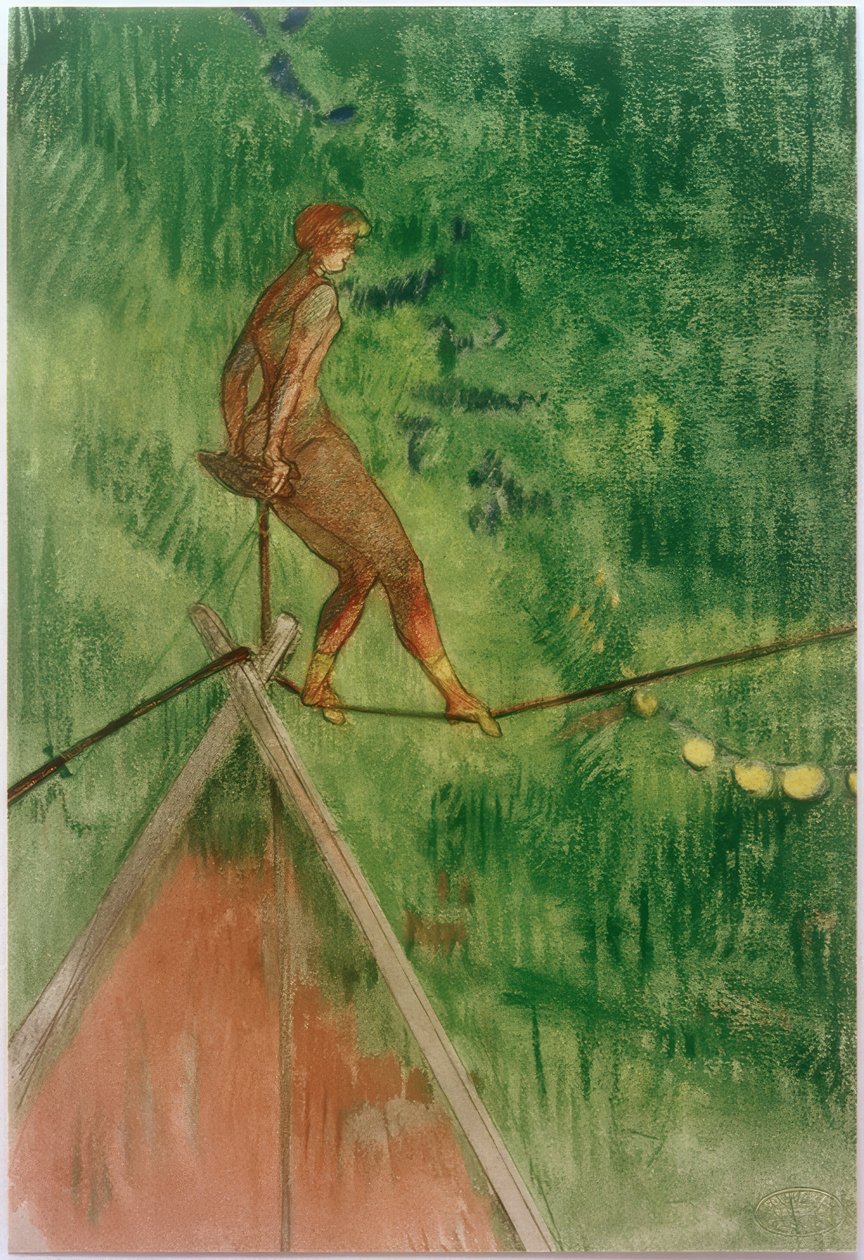 İp cambazı by Henri de Toulouse Lautrec