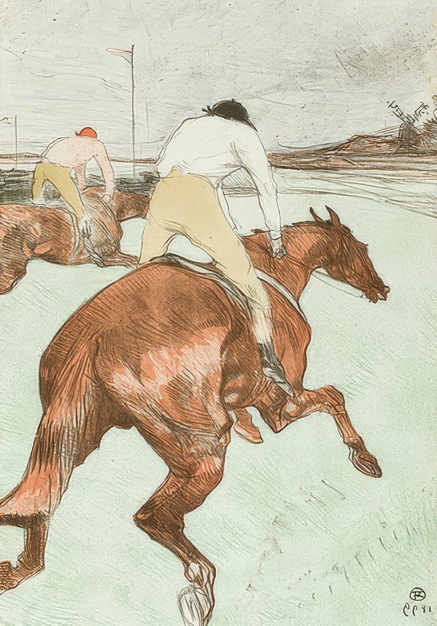Jokey (Le Jokey). 1899 by Henri de Toulouse Lautrec