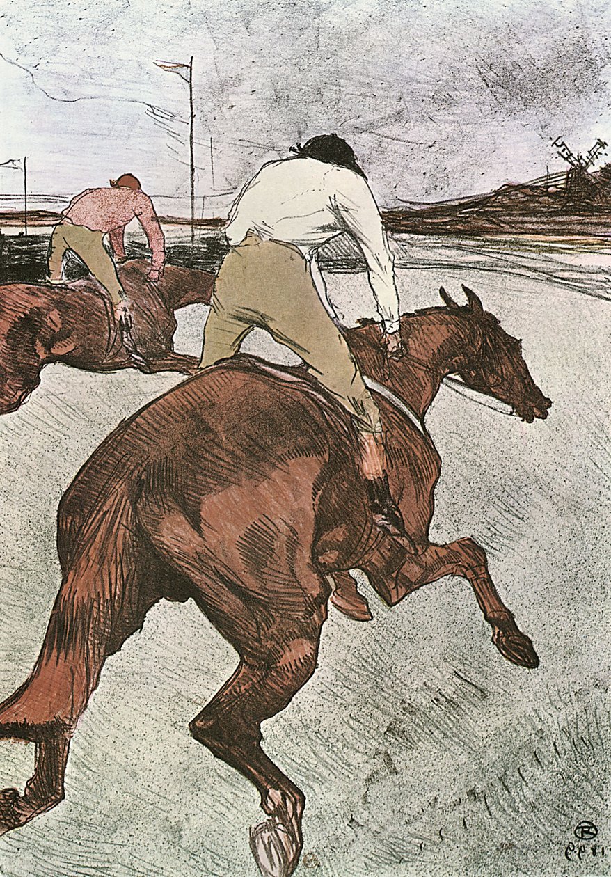 jokey by Henri de Toulouse Lautrec