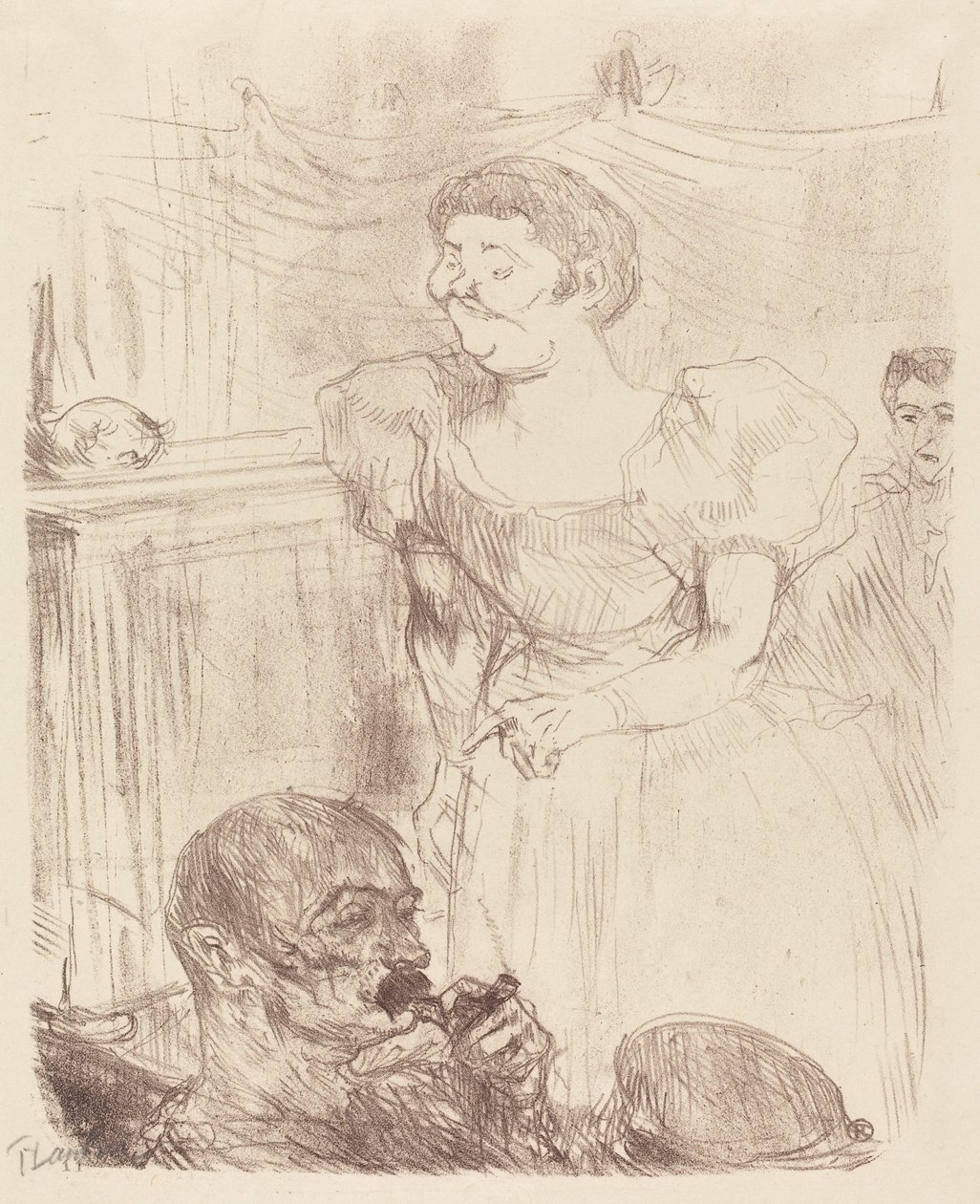 Di Ti Fellow - Englishmen at the Cafe-Concert (Di Ti Fellow - Anglaise au Café-Concert) by Henri de Toulouse Lautrec