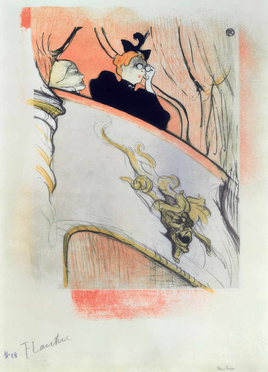 Altın maskeli kutu by Henri de Toulouse Lautrec