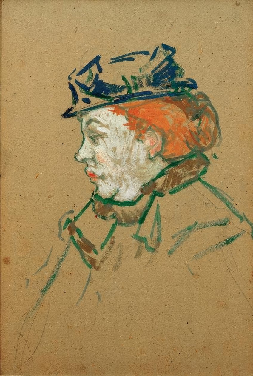 dansçı Gabrielle by Henri de Toulouse Lautrec