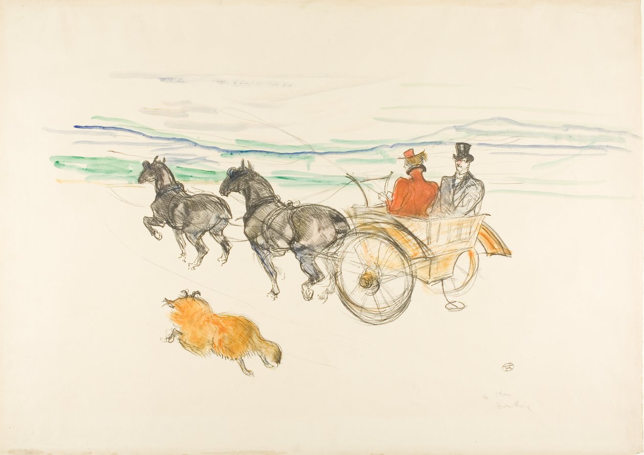 Çift koşum takımı by Henri de Toulouse Lautrec