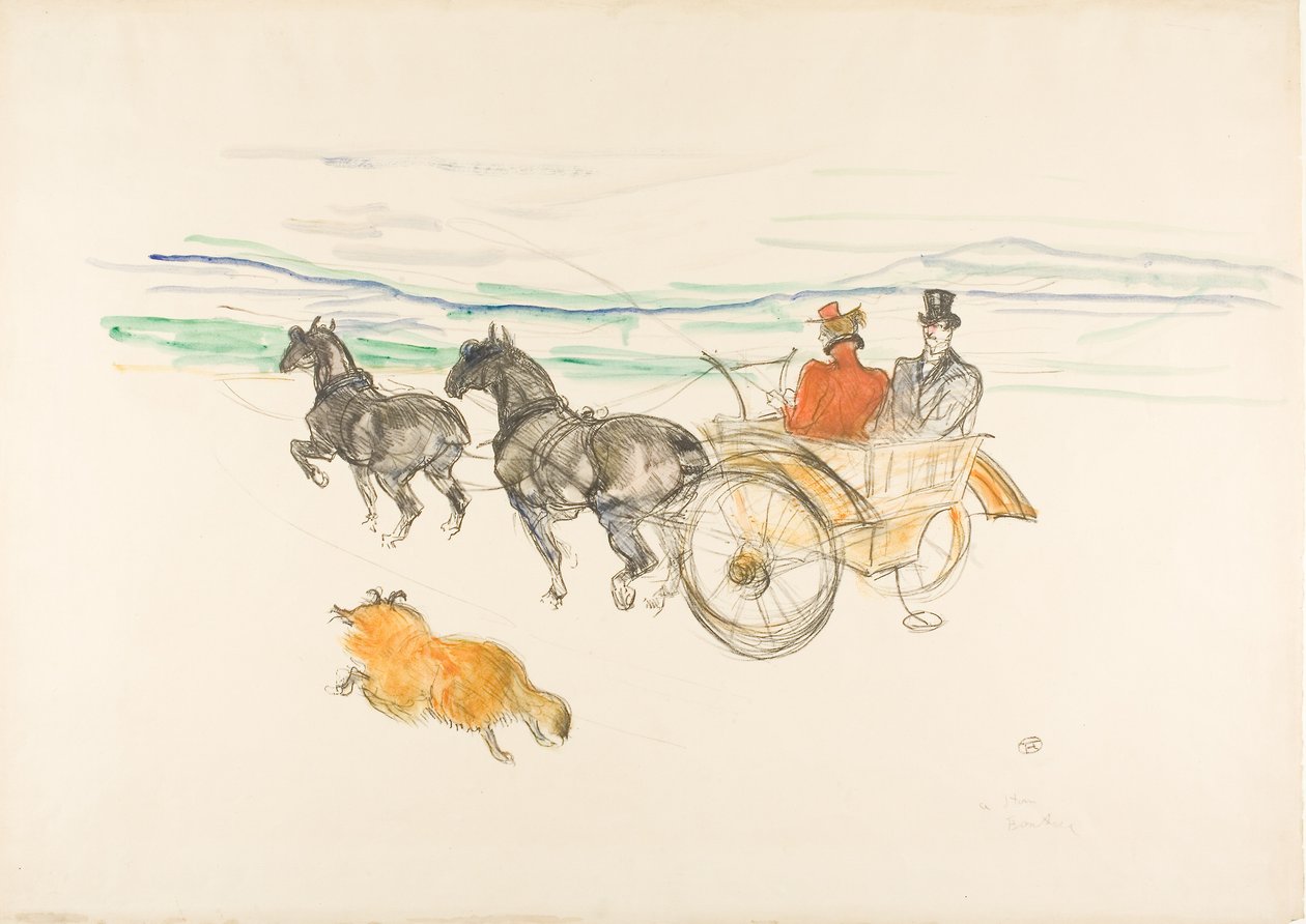 Çift koşum takımı by Henri de Toulouse Lautrec