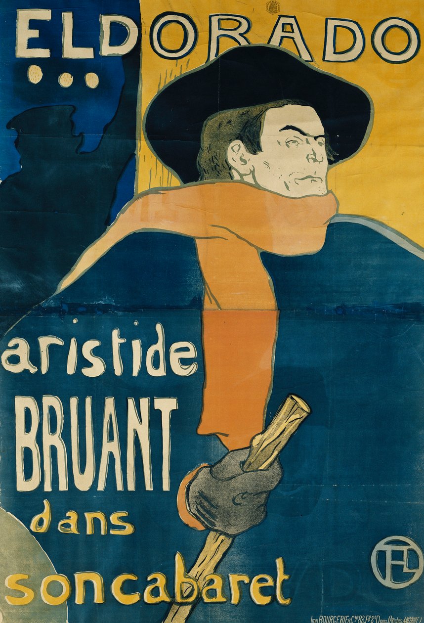 El Dorado, Aristide Bruant, 1892 by Henri de Toulouse Lautrec