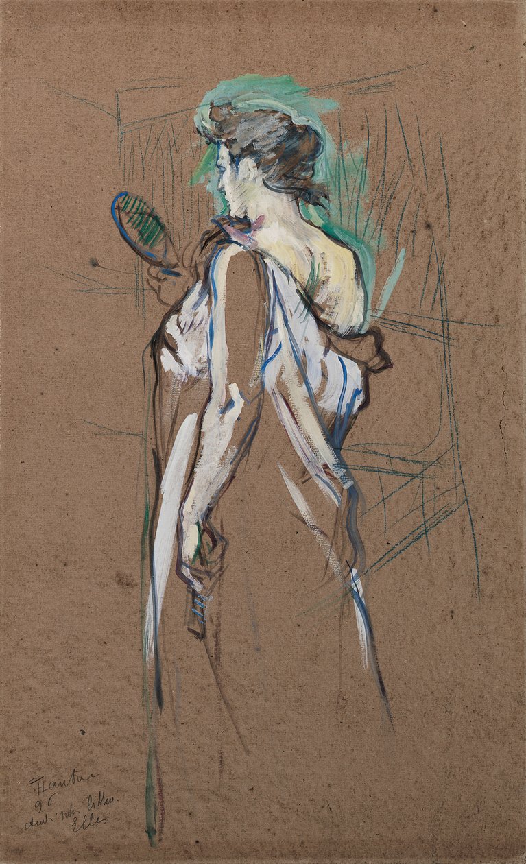 Elles: La Glace bir Main, 1896 by Henri de Toulouse Lautrec