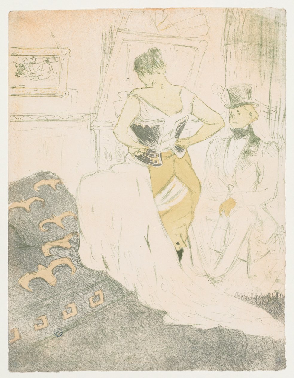 Elles: Korseli Kadın by Henri de Toulouse Lautrec