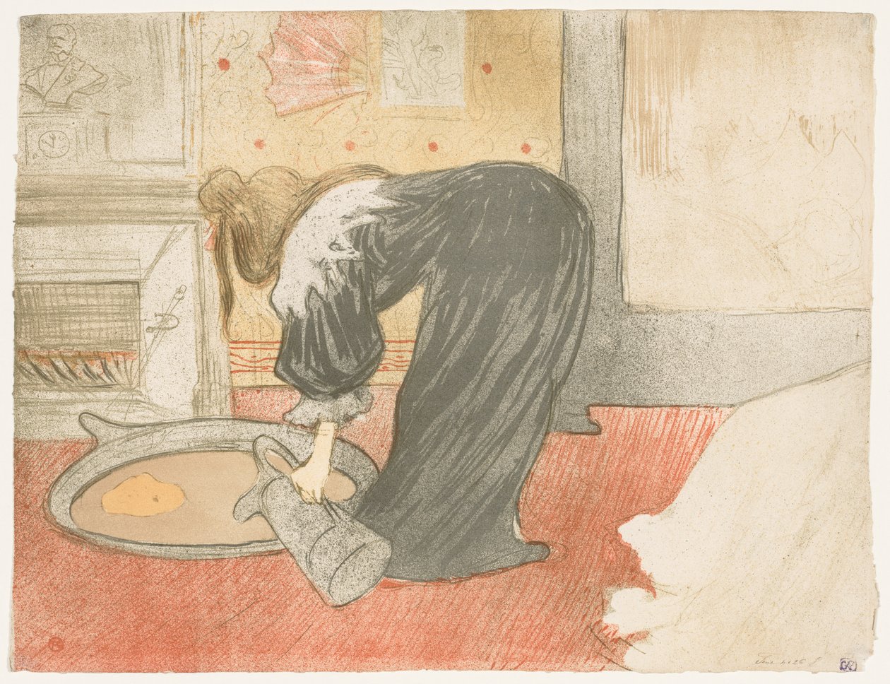 Elles: Küvetteki Kadın by Henri de Toulouse Lautrec