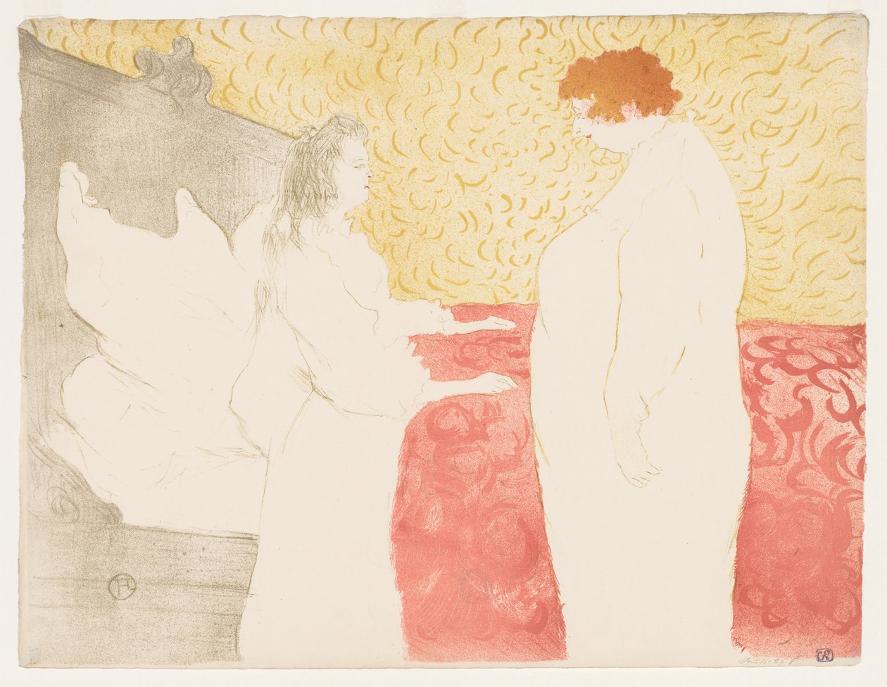 Elles: Yatakta Kadın by Henri de Toulouse Lautrec