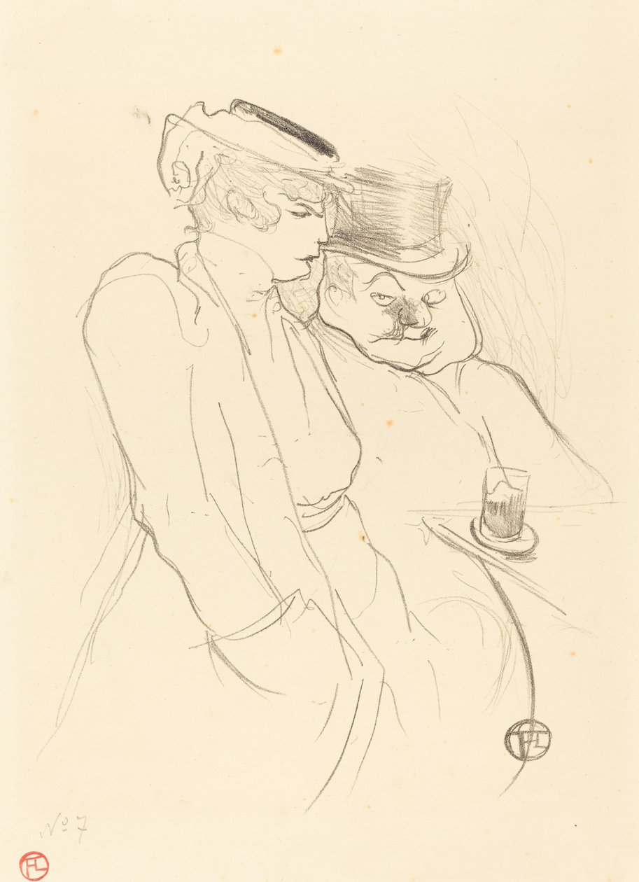 kırk içinde by Henri de Toulouse Lautrec