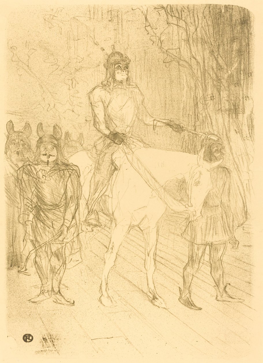 "Chilperic" de Brasseur girişi by Henri de Toulouse Lautrec