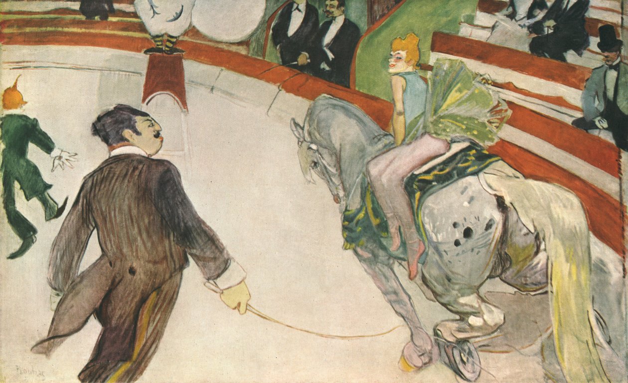 "Cirque Fernando'da Binicilik", 1888, 1952. by Henri de Toulouse Lautrec