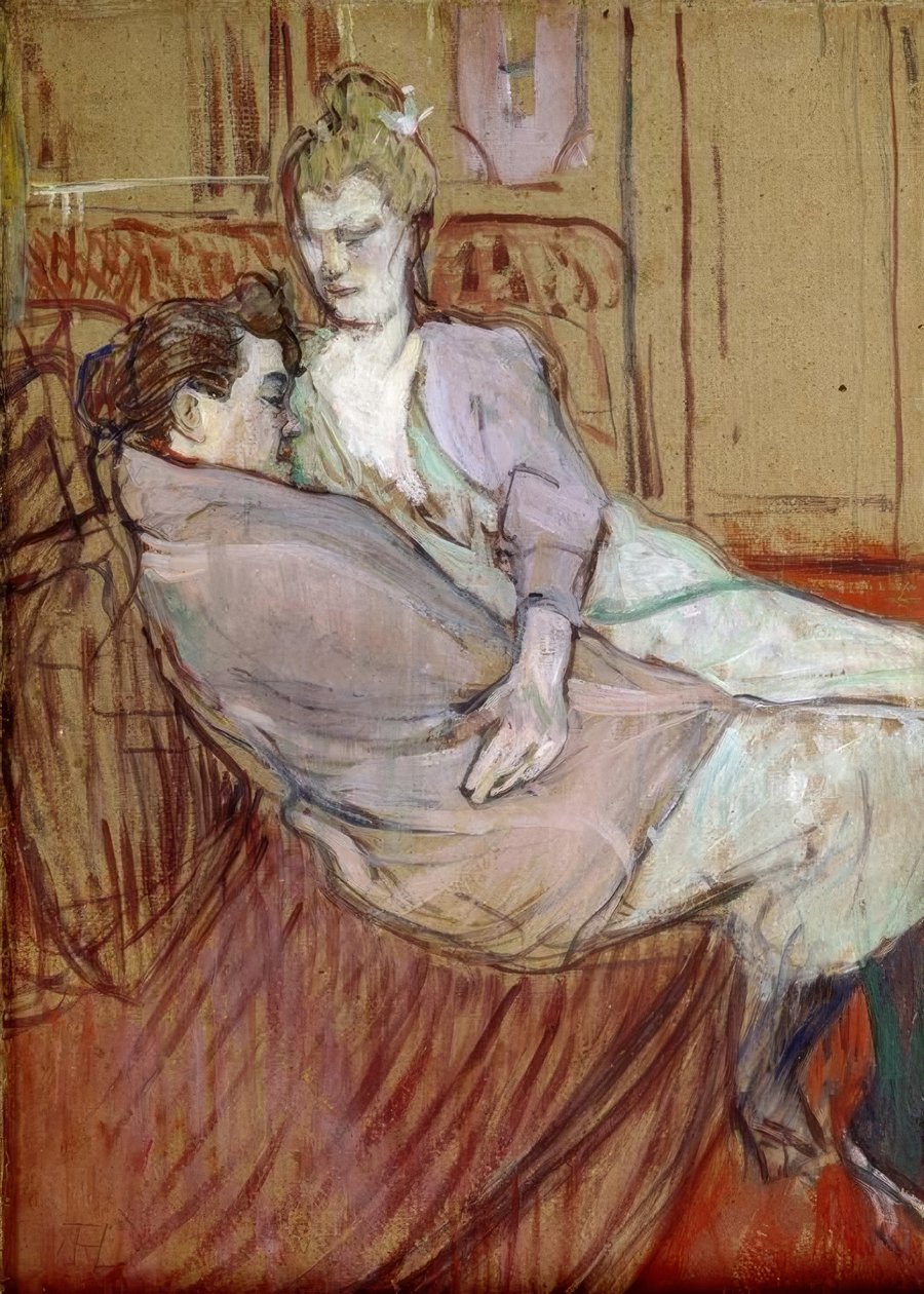 İki Arkadaş İçin Çalışma by Henri de Toulouse Lautrec