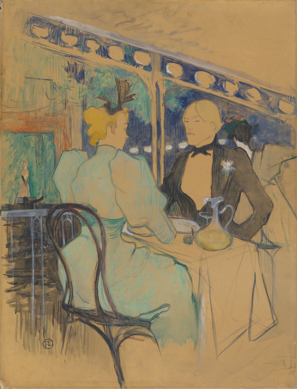 Les Ambassadeurs'daki Şık İnsanlar by Henri de Toulouse Lautrec