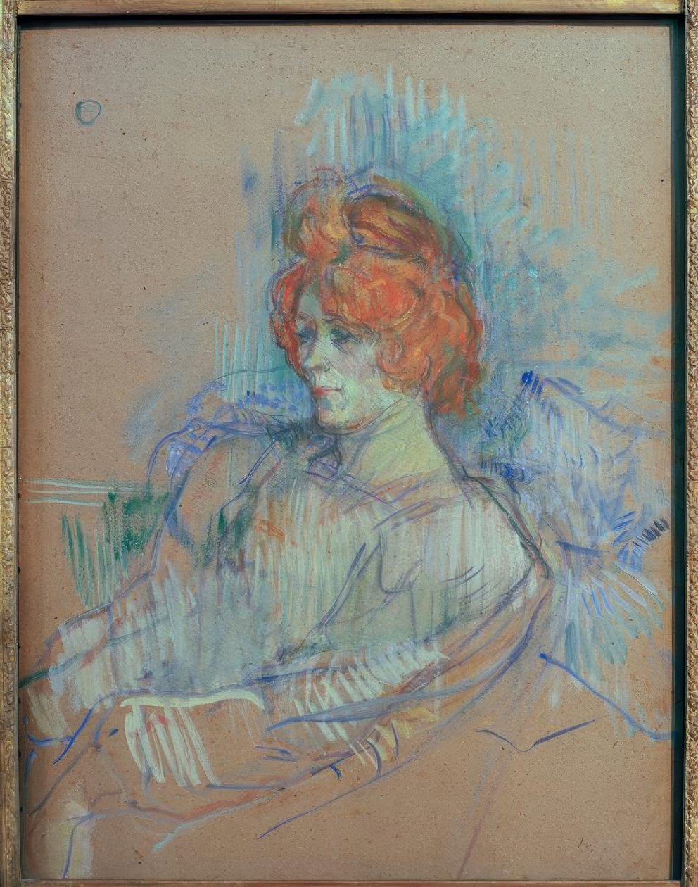 oturan kadın by Henri de Toulouse Lautrec