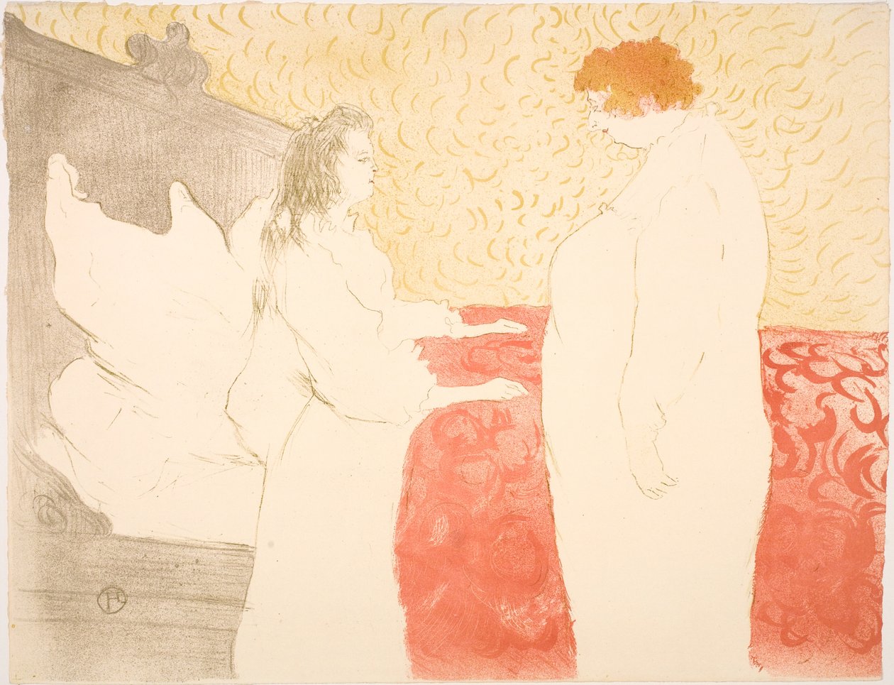 Yatakta Kadın, Profil, Erken Gündoğumu by Henri de Toulouse Lautrec