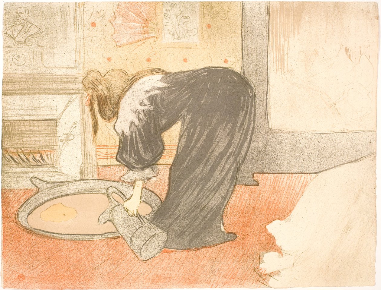 Küvette Kadın by Henri de Toulouse Lautrec