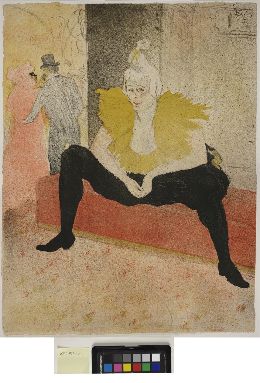 Tepsideki Kadın, Kahvaltı, Madam Baron ve Matmazel Popo by Henri de Toulouse Lautrec