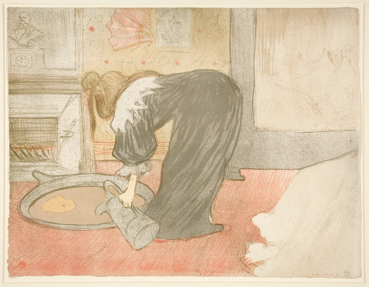 Elles serisinden Femme au tub (Küvetteki Kadın), by Henri de Toulouse Lautrec