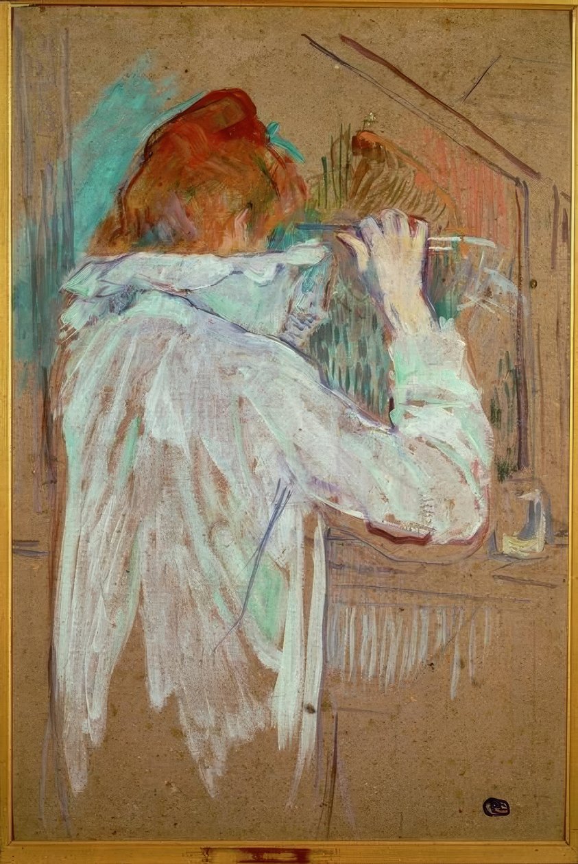 kadın kıvırma by Henri de Toulouse Lautrec