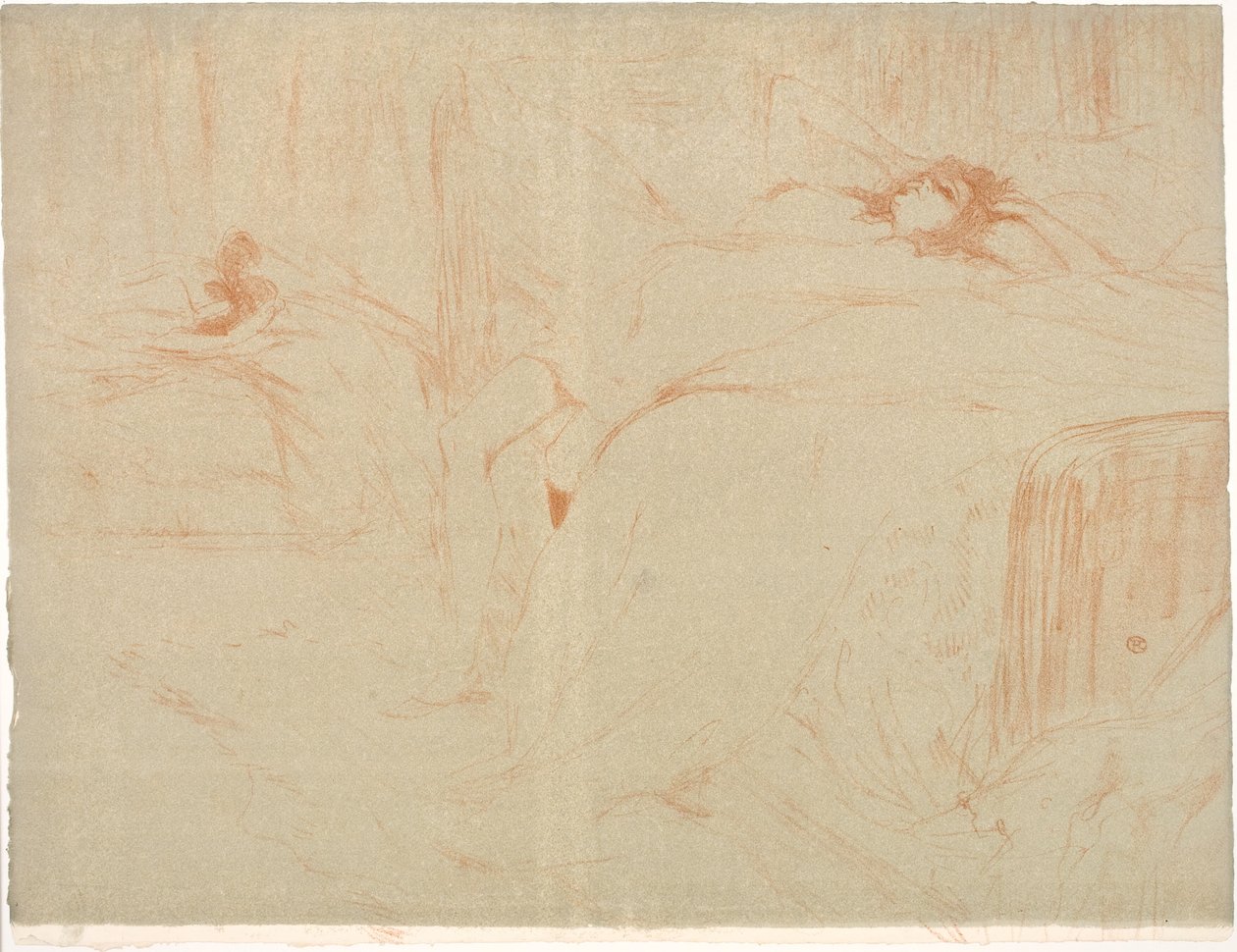 Sırtındaki Kadın, Yorgunluk by Henri de Toulouse Lautrec
