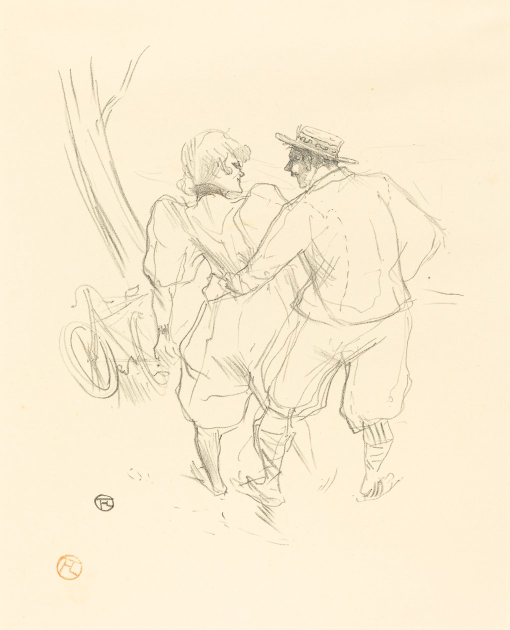 çiçeksi by Henri de Toulouse Lautrec