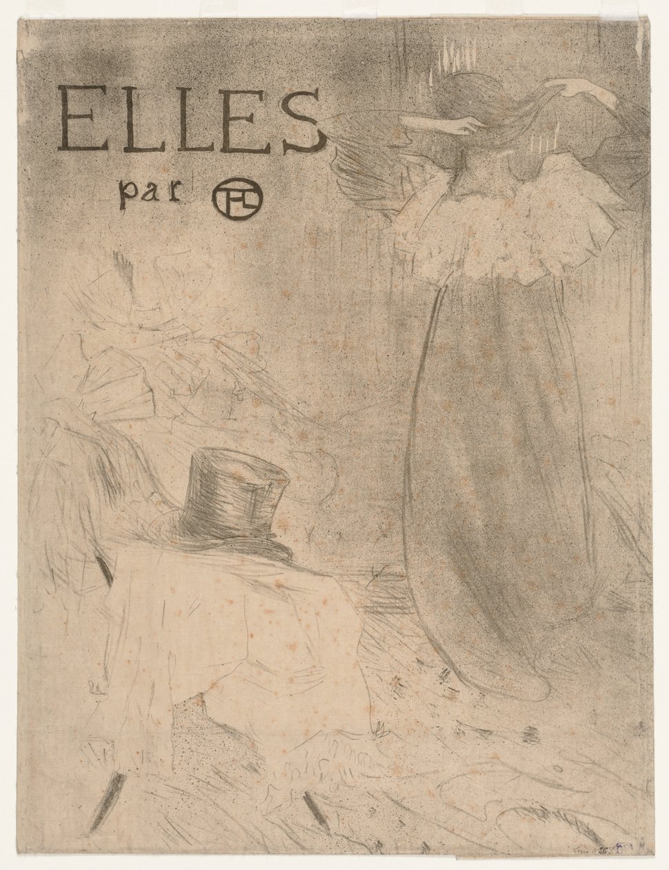 Elles Cephesi için Klasör by Henri de Toulouse Lautrec