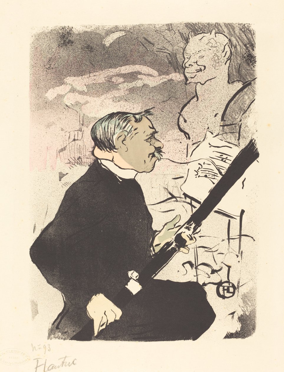 Sizin İçin Dökün!..., 1893. by Henri de Toulouse Lautrec