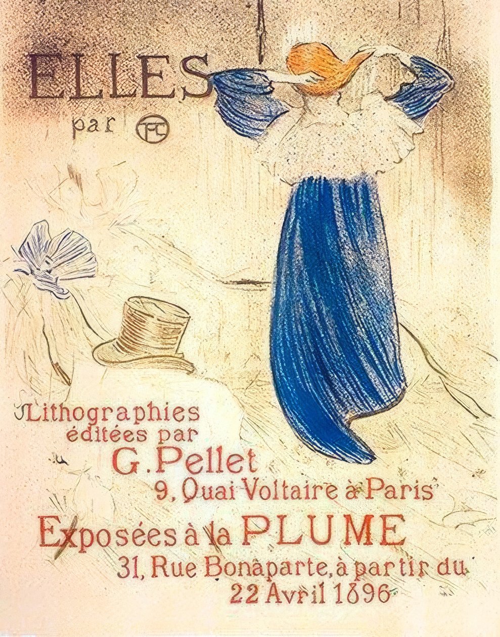 Elles için kapak by Henri de Toulouse Lautrec