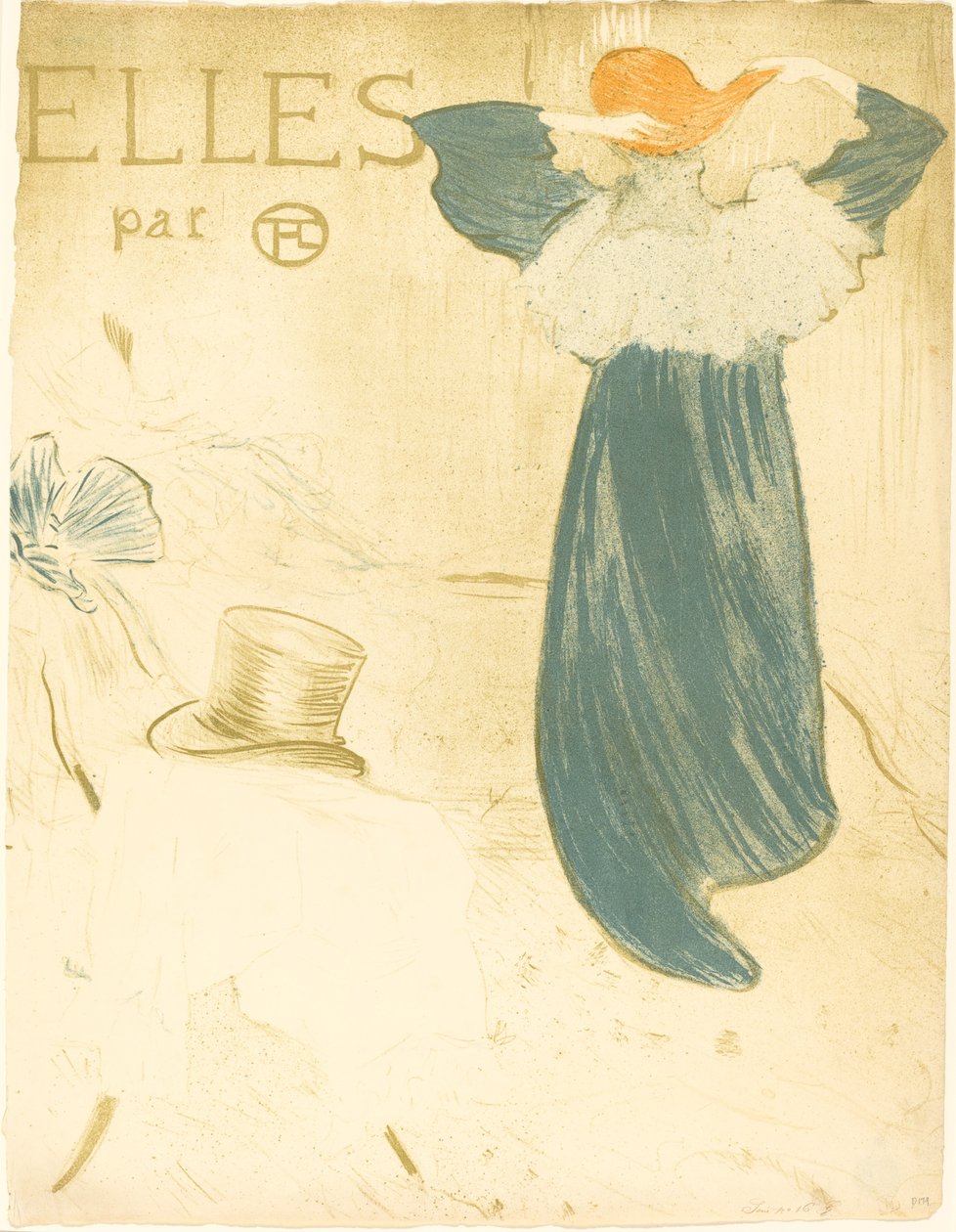 Elles için ön eser, 1896. by Henri de Toulouse Lautrec