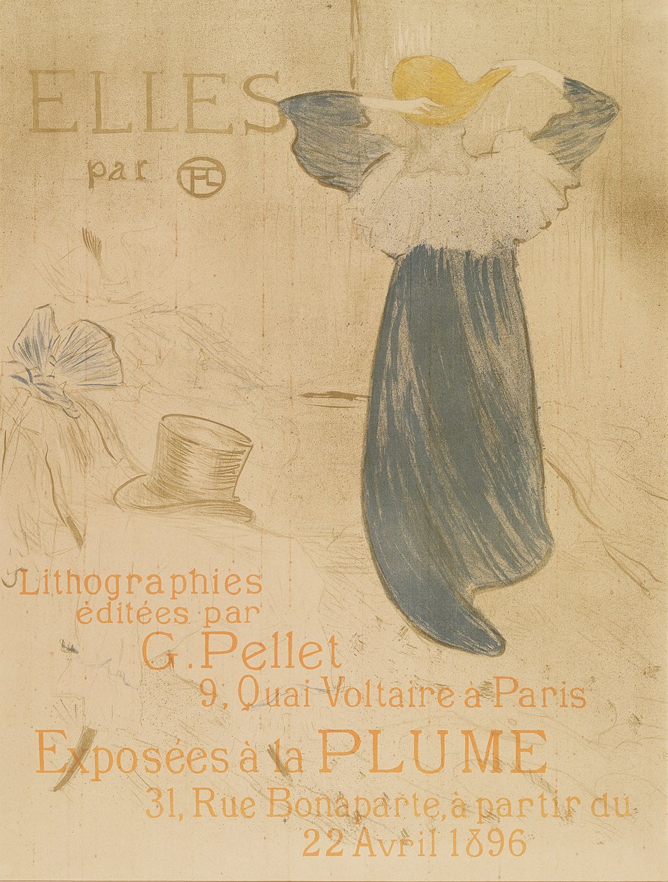 Elles için kapak, 1896 by Henri de Toulouse Lautrec