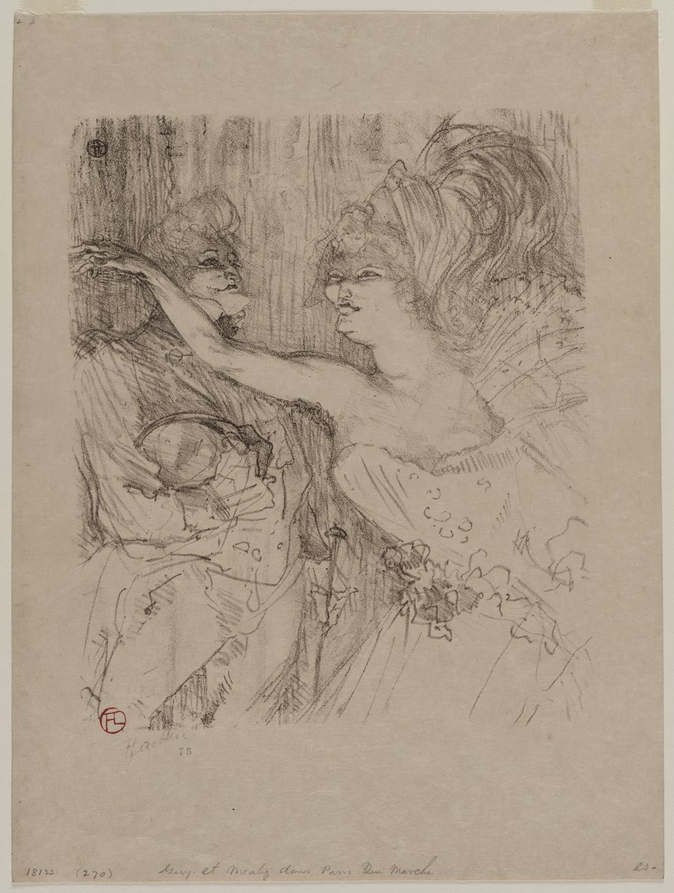 Guy ve Mealy, "Paris qui Marche" filminde by Henri de Toulouse Lautrec
