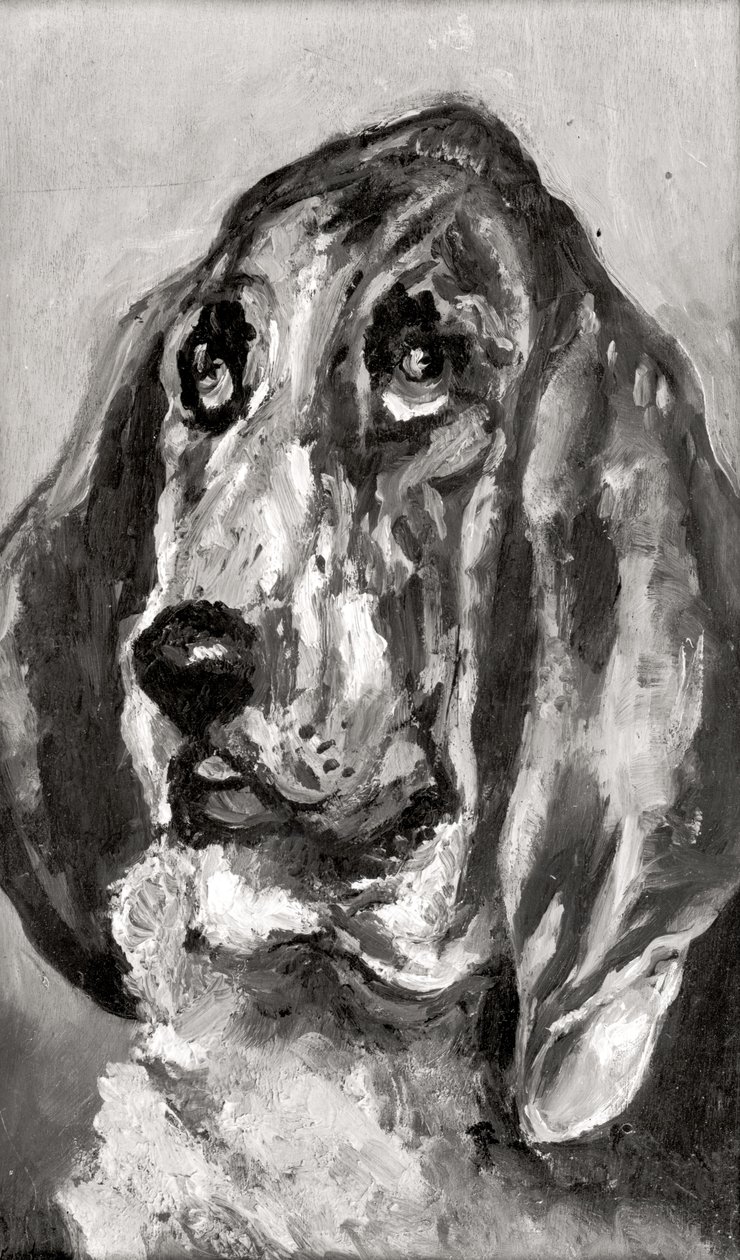 Koşan Köpeğin Başı, 1880 by Henri de Toulouse Lautrec