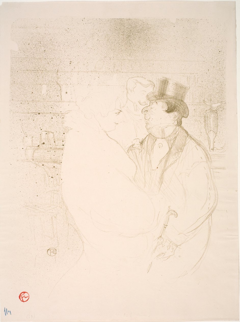 Ida Heath ve Bar by Henri de Toulouse Lautrec