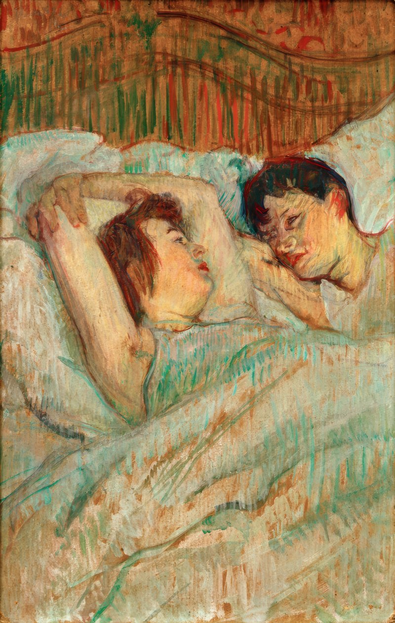 Yatakta by Henri de Toulouse Lautrec
