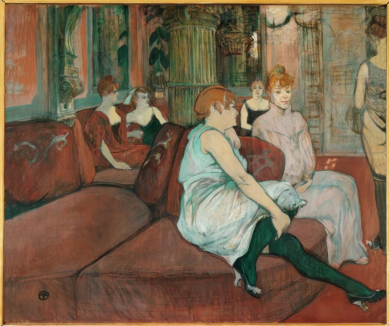 Im Salon der Rue des Moulins by Henri de Toulouse Lautrec