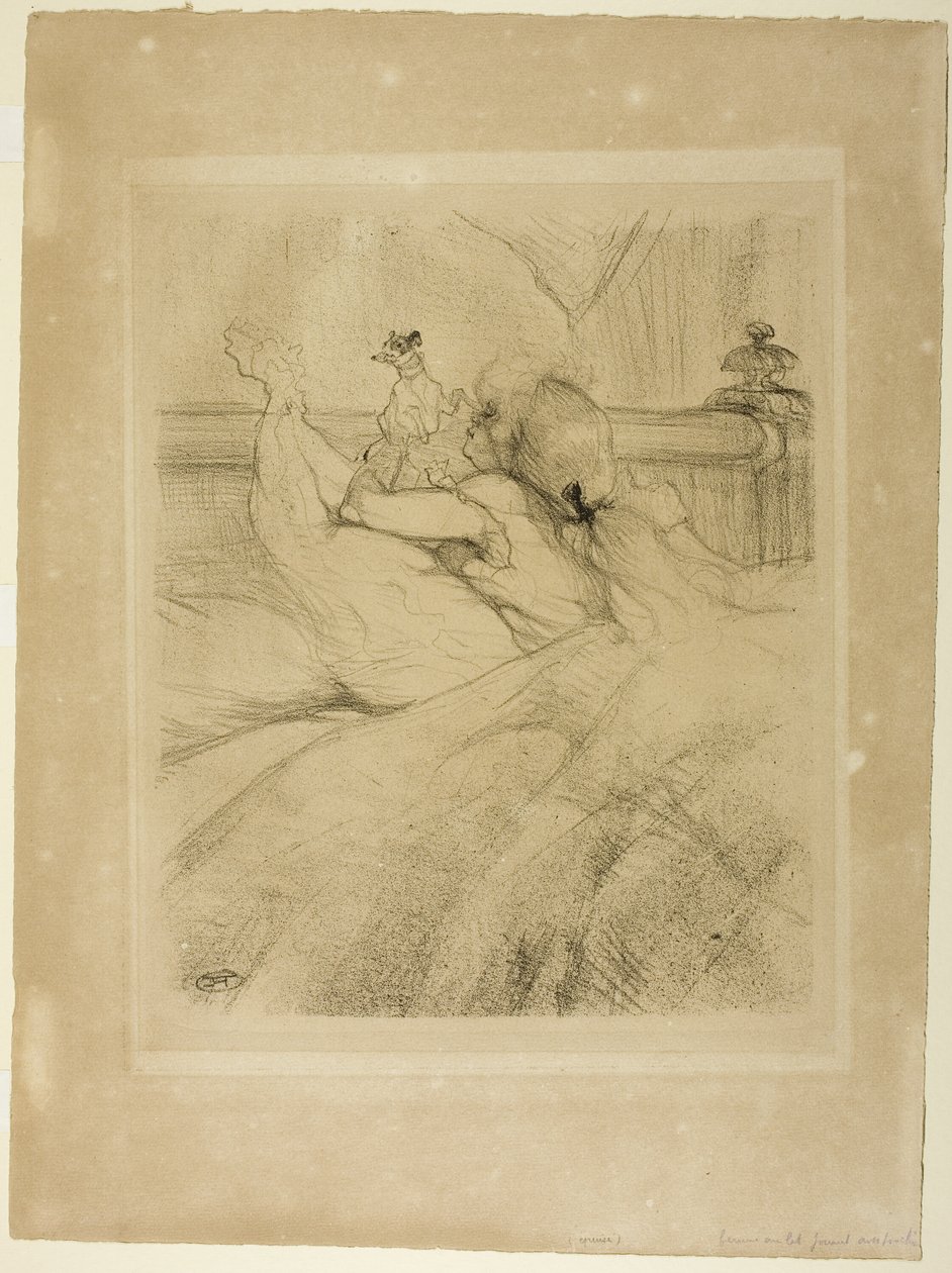 Yatakta by Henri de Toulouse Lautrec