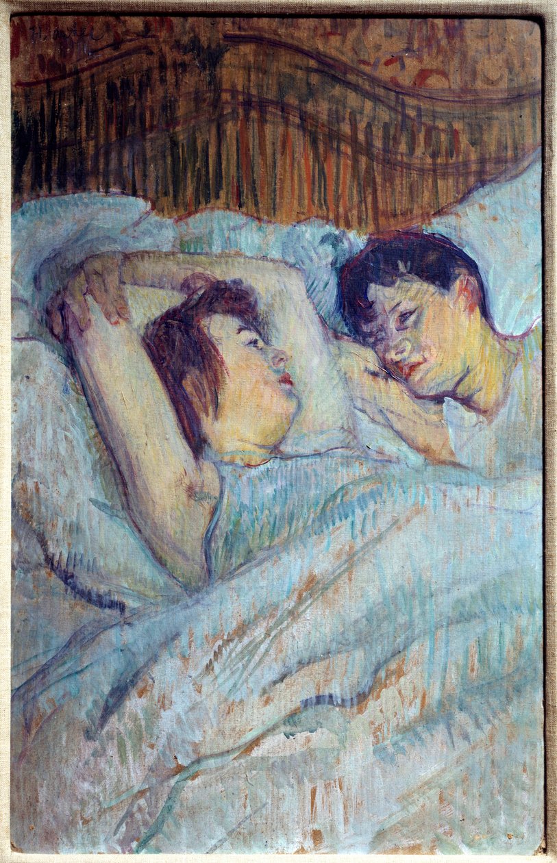Yatakta Boyama Henri de Toulouse Lautrec (Toulouse-Lautrec) by Henri de Toulouse Lautrec