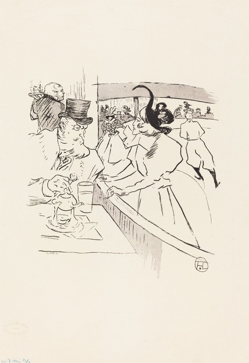 Paten Profesyonel Güzellik, 1895. by Henri de Toulouse Lautrec