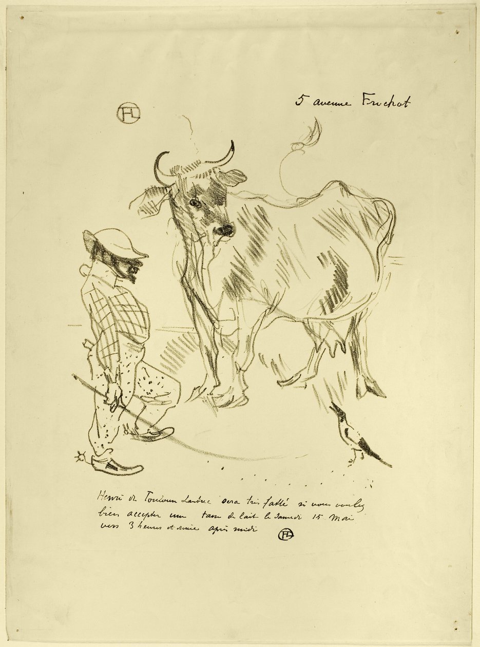 Bir Bardak Süte Davet by Henri de Toulouse Lautrec