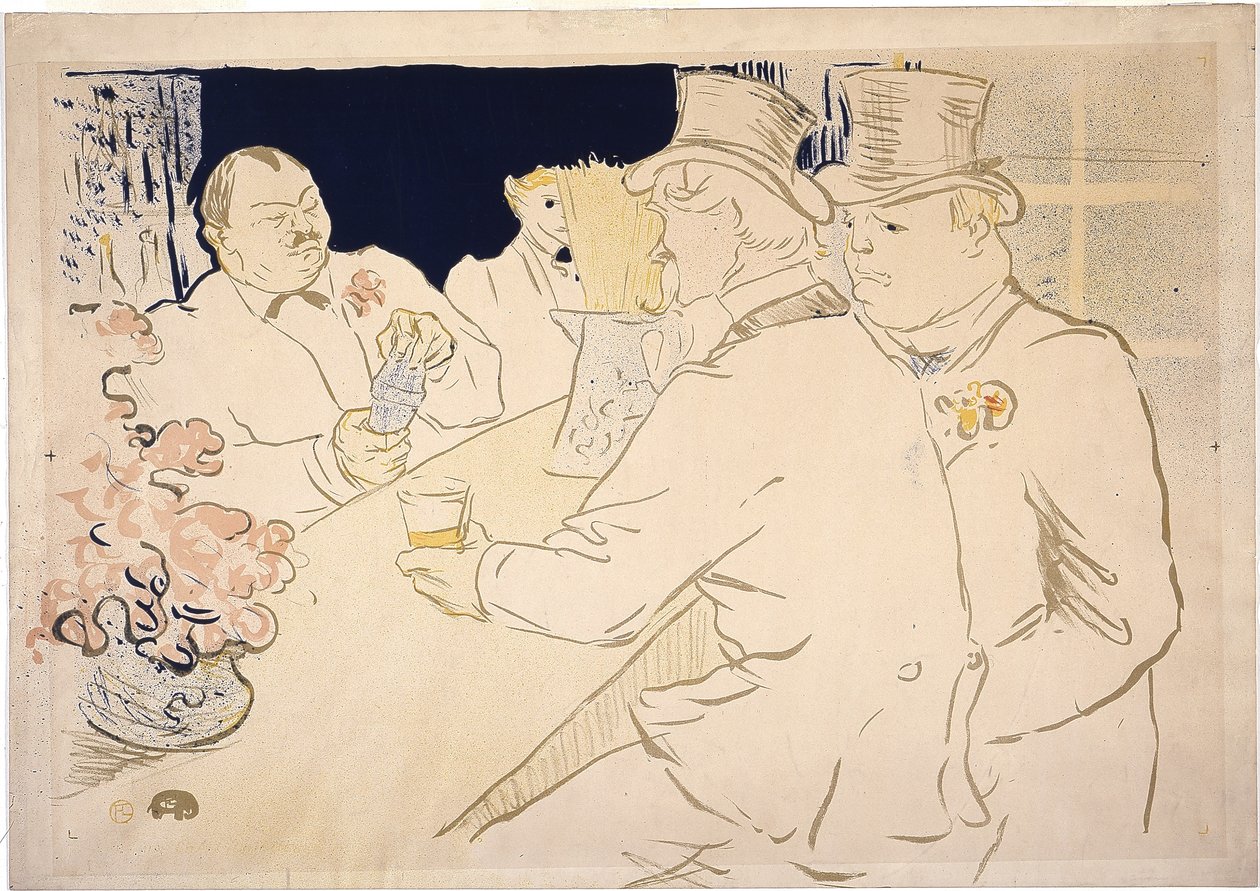 Irish And American Bar, Rue Royale, 'The Chap Book'tan by Henri de Toulouse Lautrec
