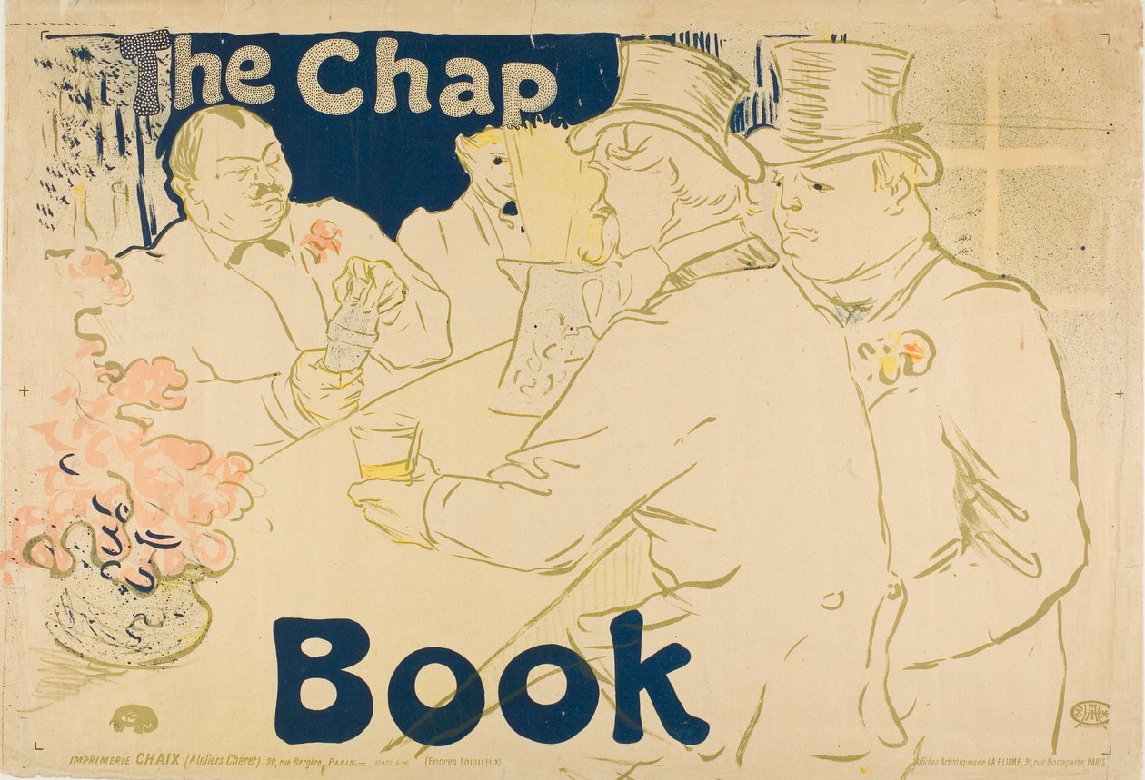 İrlanda ve Amerikan Barı, Rue Royale—Chap Book by Henri de Toulouse Lautrec